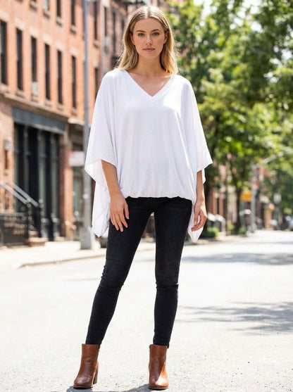 V TO V FLOATY DRAPE VISCOSE TOP