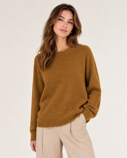 BABY ALPACA SCOOP NECK JUMPER