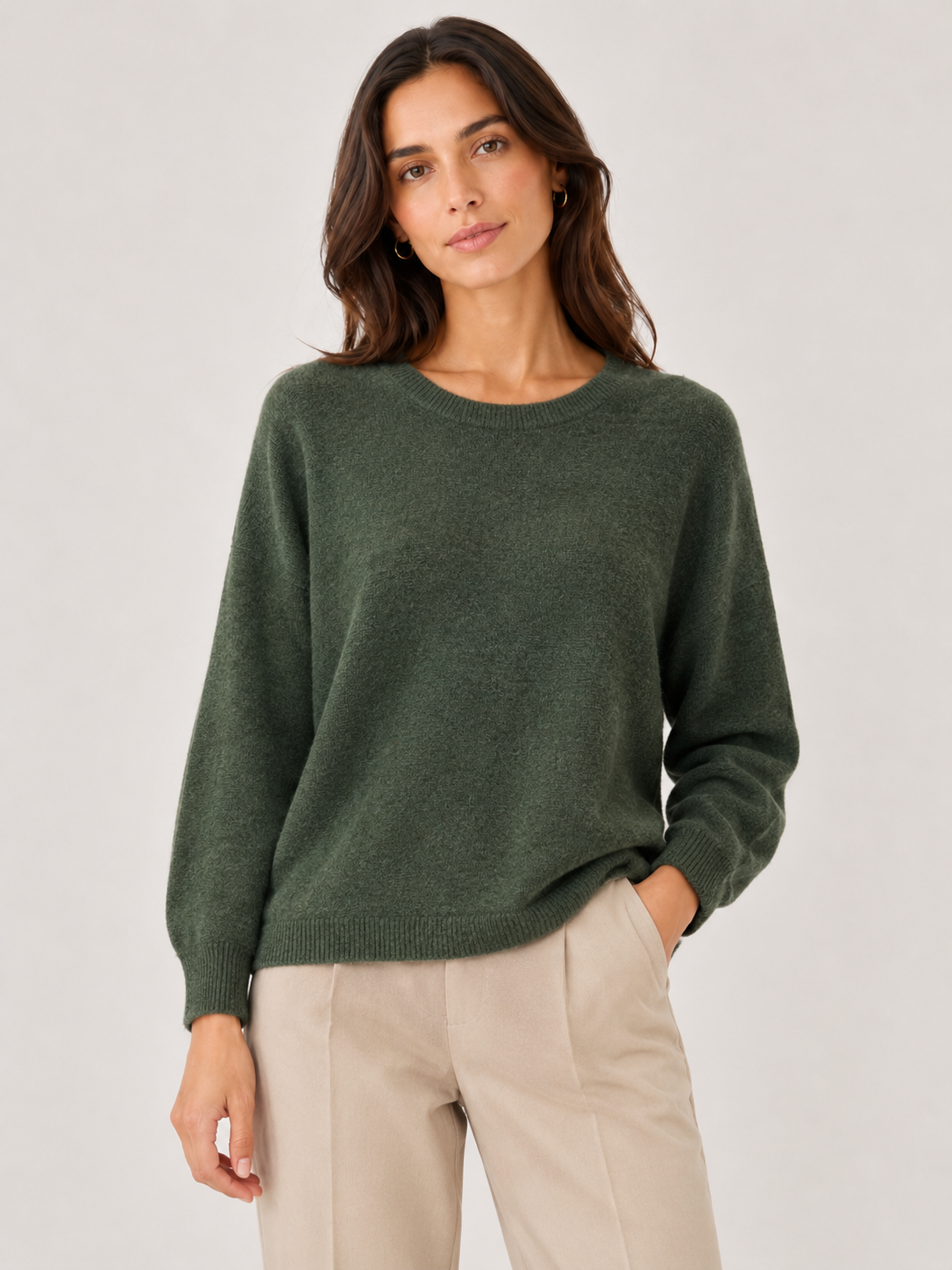 BABY ALPACA SCOOP NECK JUMPER