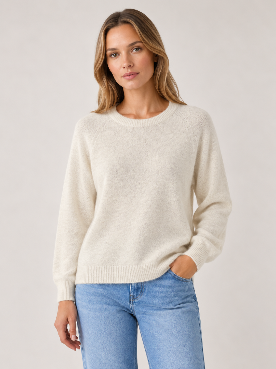 BABY ALPACA SCOOP NECK JUMPER