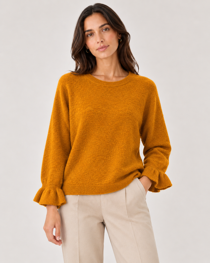 BABY ALPACA BELL SLEEVE JUMPER