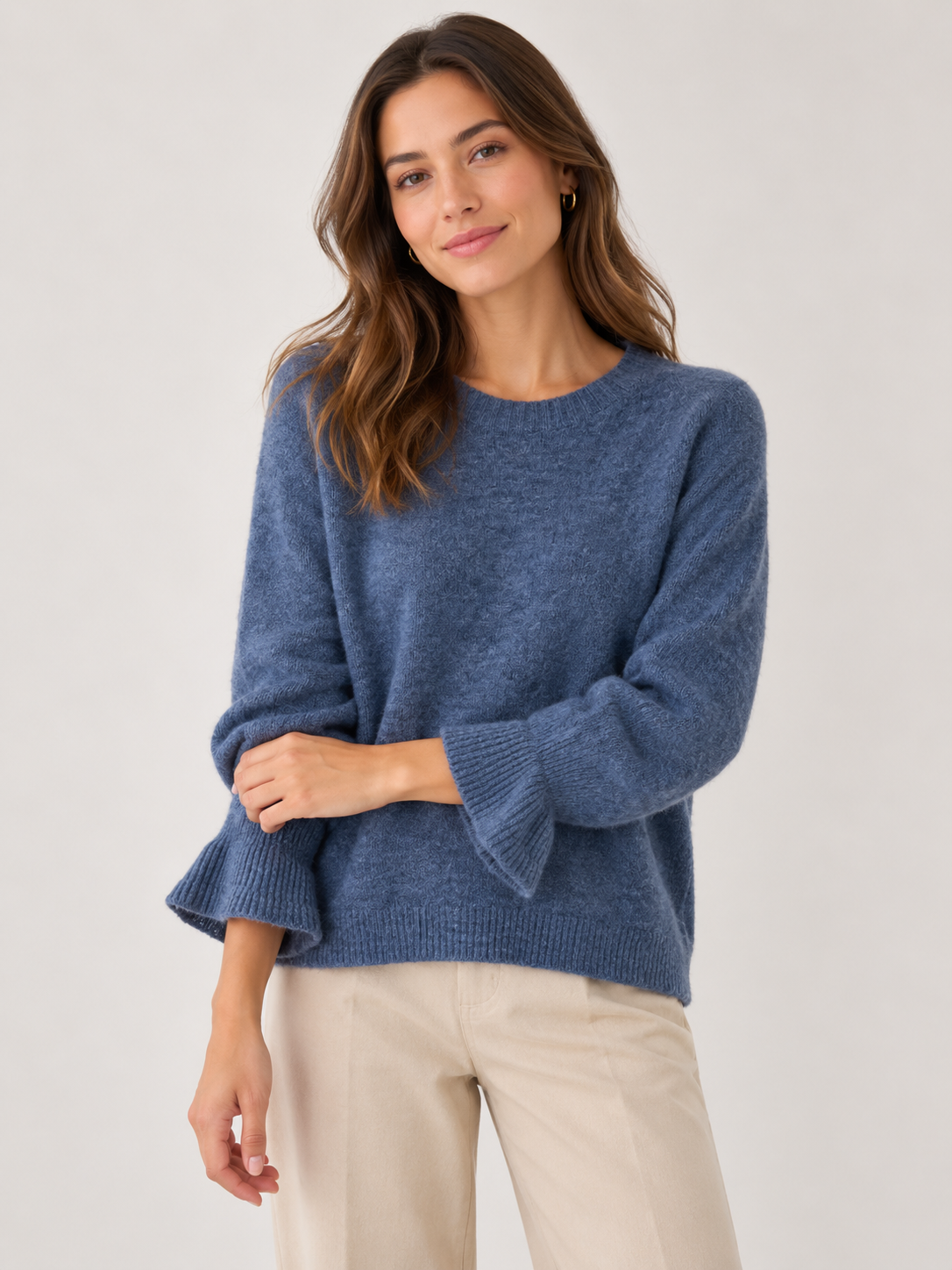BABY ALPACA BELL SLEEVE JUMPER