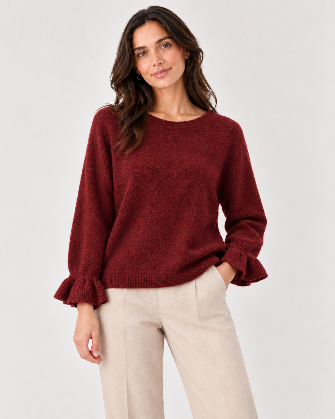 BABY ALPACA BELL SLEEVE JUMPER