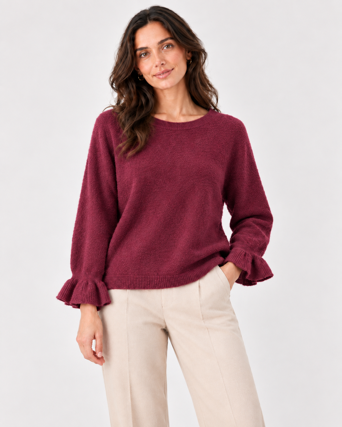 BABY ALPACA BELL SLEEVE JUMPER