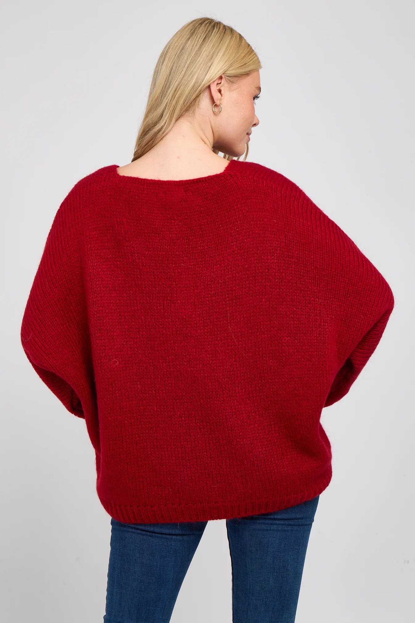 V-NECK MOHAIR JUMPER
