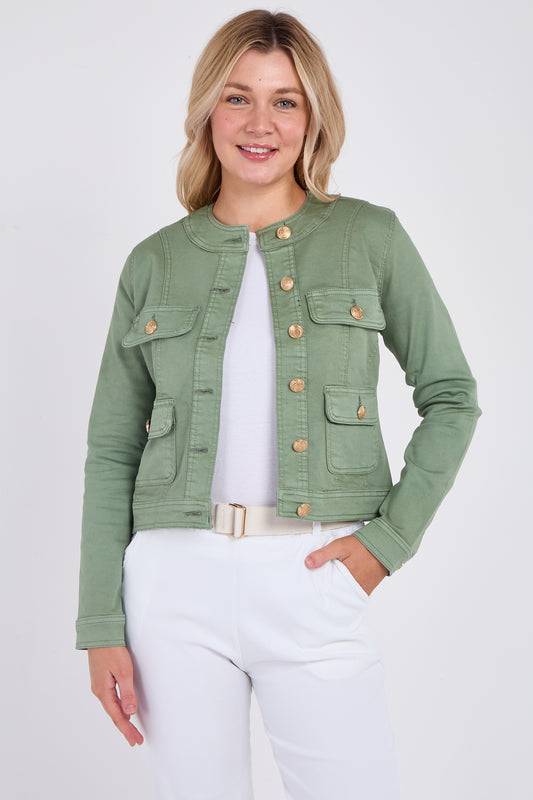 DENIM GOLD BUTTON JACKET [8PK]