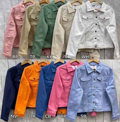 DENIM COLLAR JACKET [8PK]