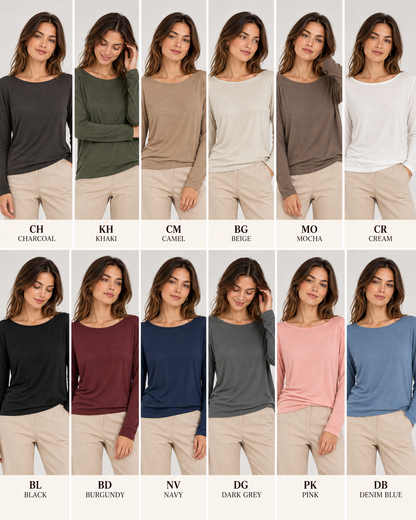 CASHMERE BLEND LAYERING TOP