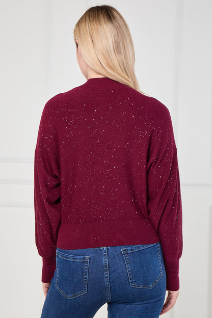 GLITZ TURTLE NECK JUMPER