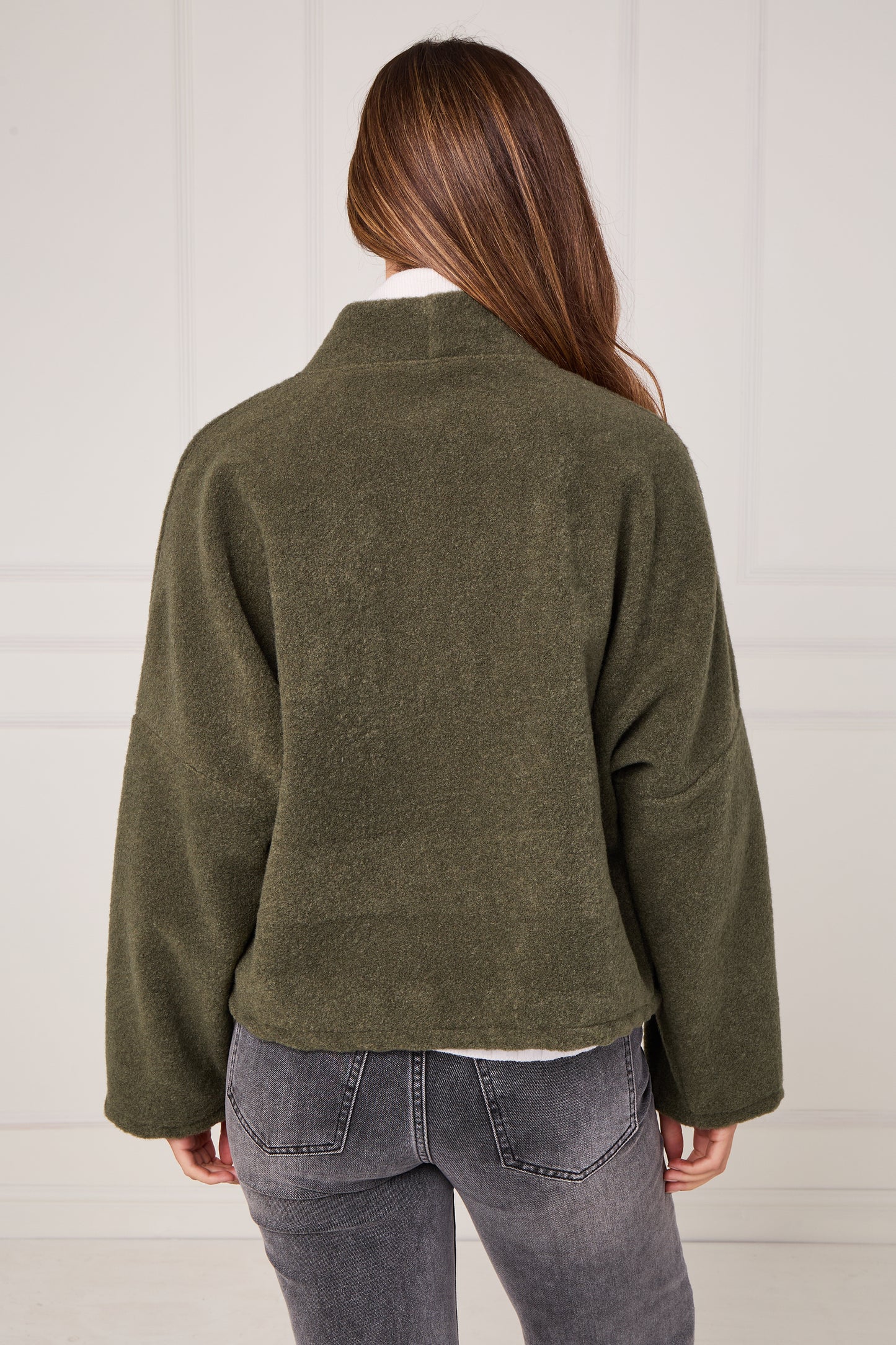 WOOL BLEND TWO BUTTONED JACKET