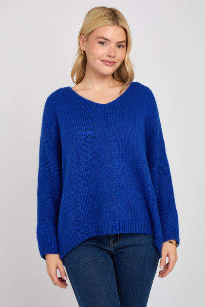 MOHAIR V-NECK JUMPER