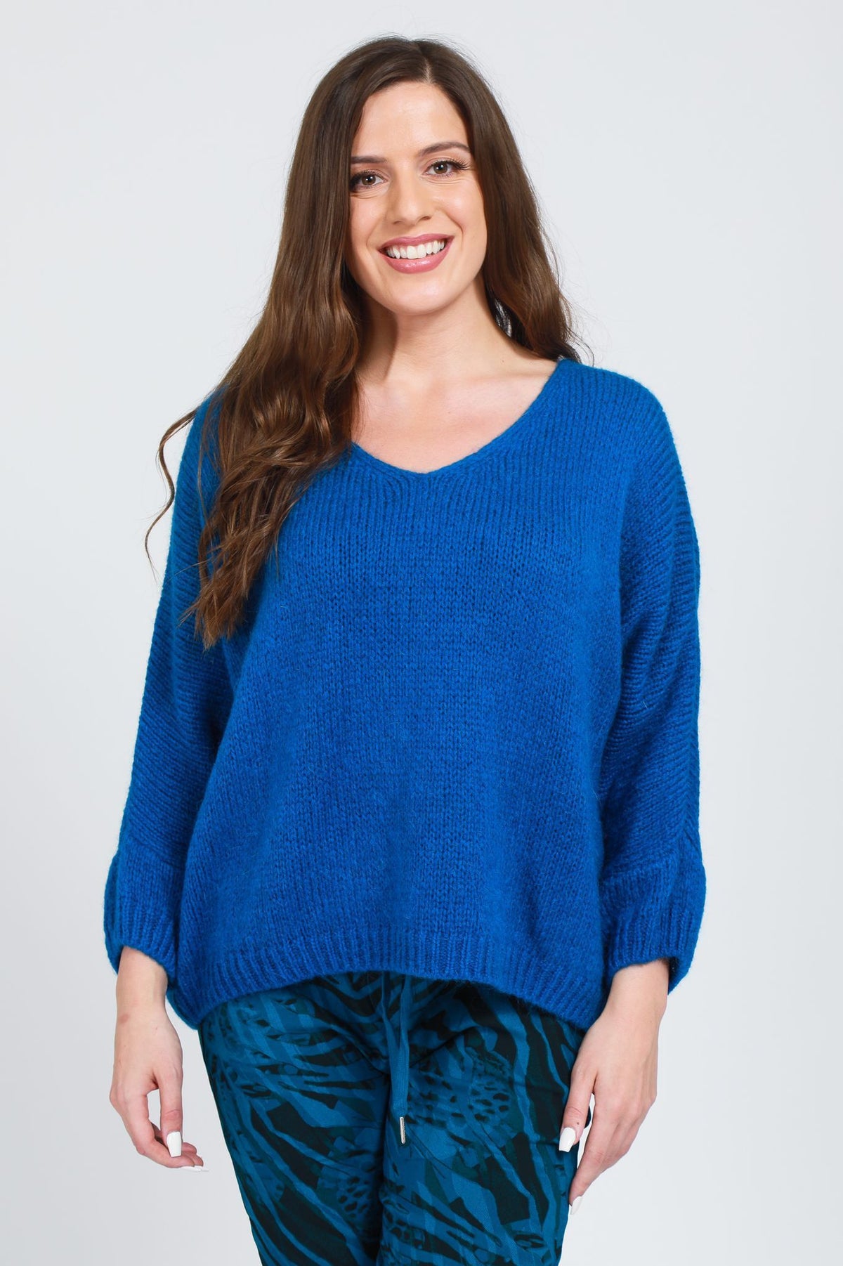 MOHAIR V-NECK JUMPER