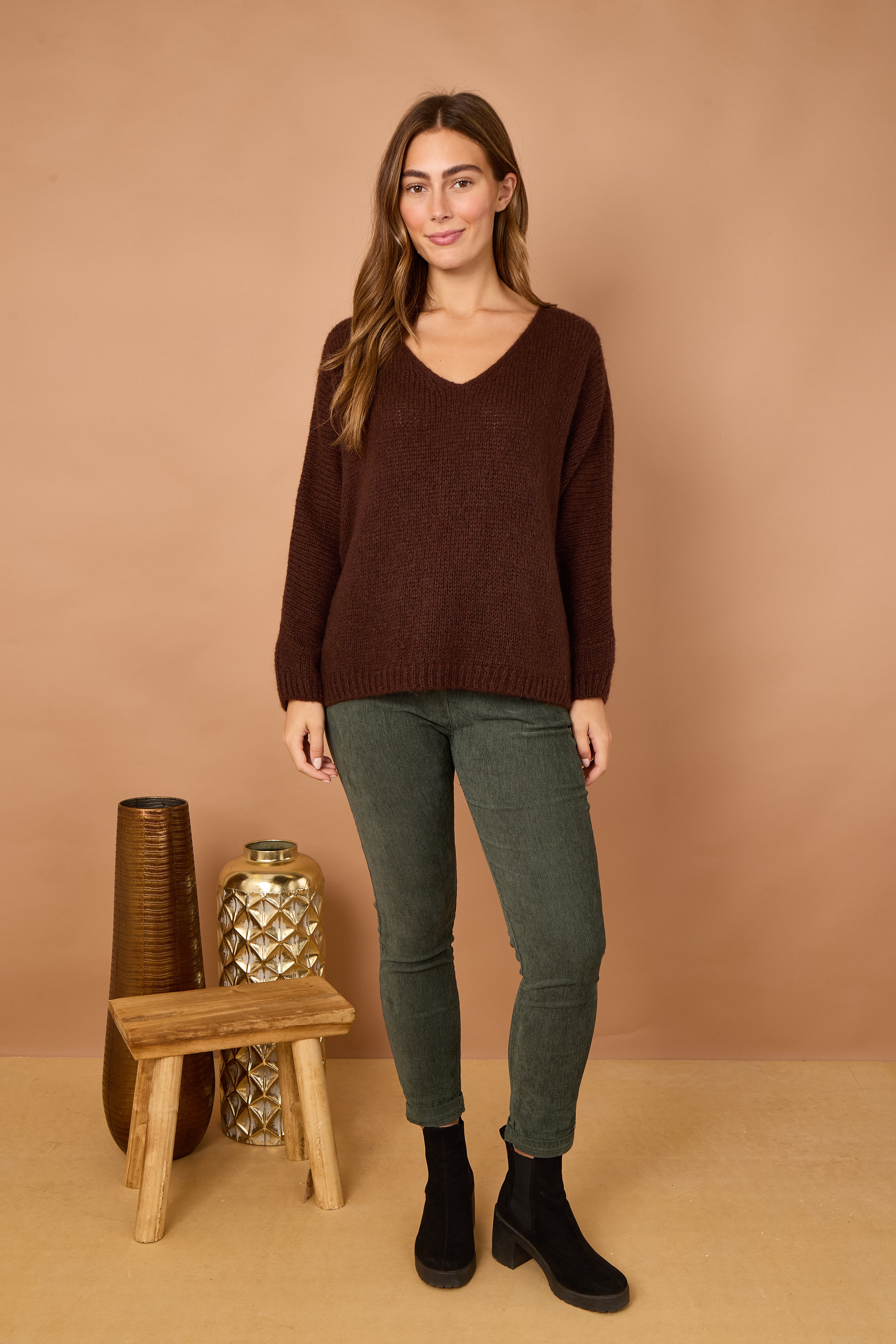 トップス A.R.P. Premium Mohair V-neck Sweater 099e4404cd545027ee19e74f8bbc63