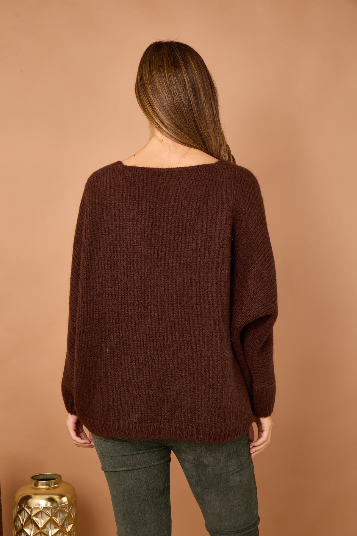 MOHAIR V-NECK JUMPER
