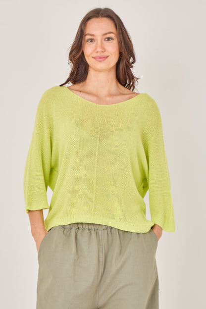 V-NECK CROCHET TOP