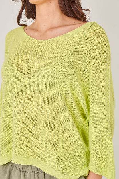 V-NECK CROCHET TOP