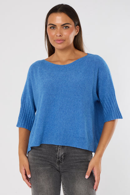 RIBBED EDGE BOXY FIT JUMPER