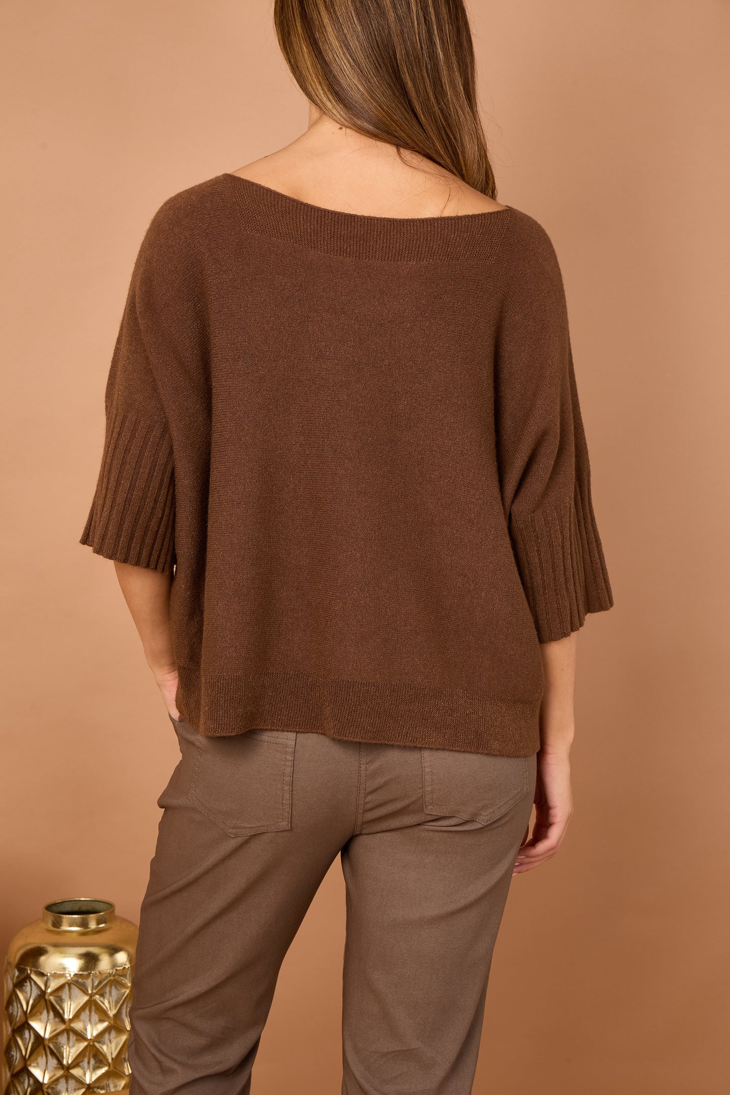 RIBBED EDGE BOXY FIT JUMPER