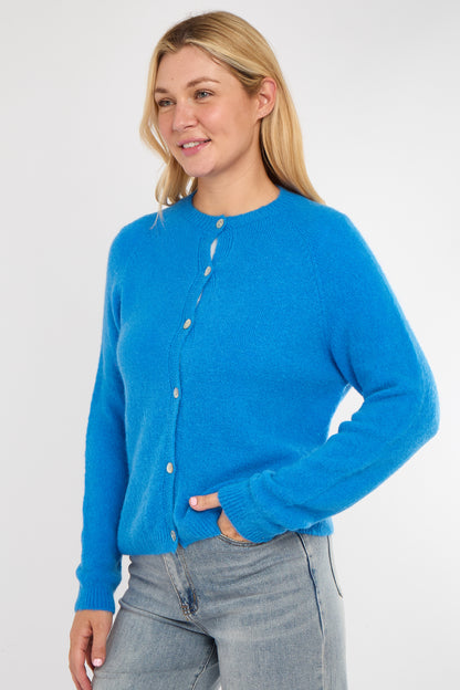 Alpaca Round Neck Cardigan