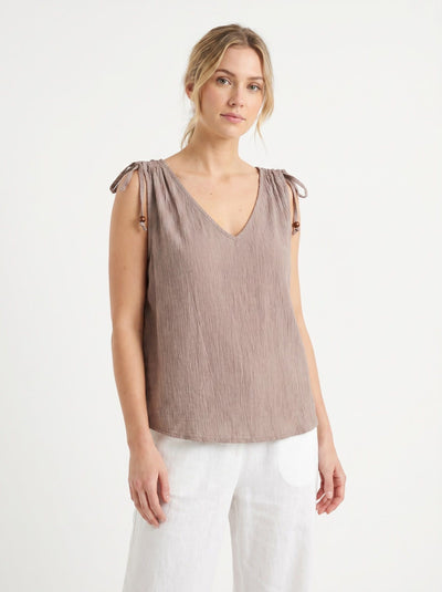 CRINKLE ADJUSTABLE STRAP VEST