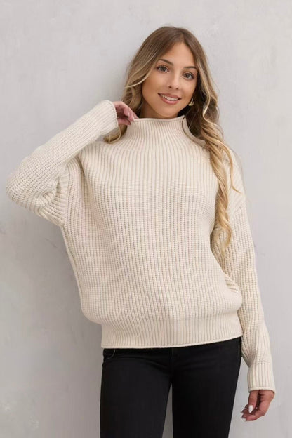RIBBED TURTLE NECK JUMPER