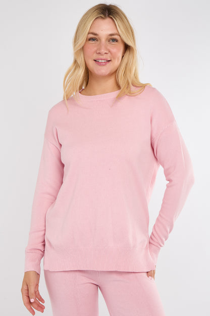 Ribbed Hem Soft Knitted Jumper