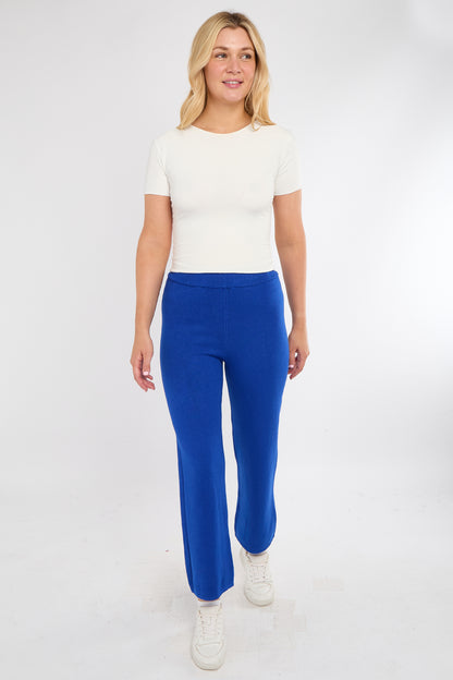 SOFT KNITTED TROUSERS