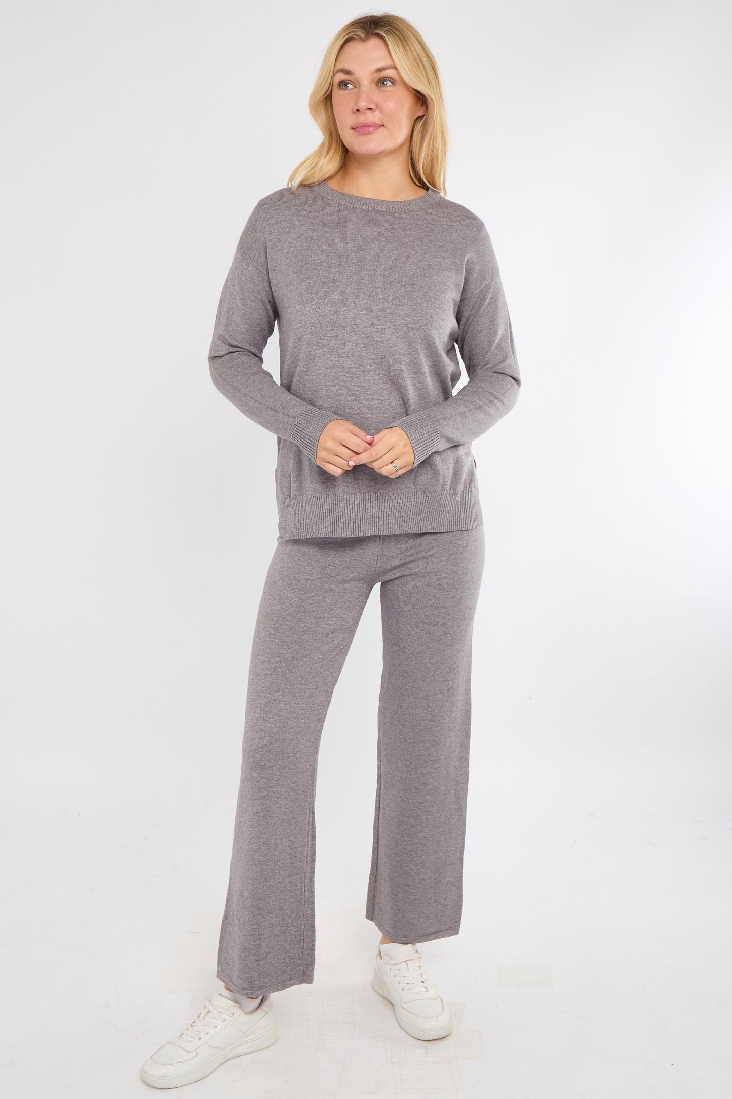 Ribbed Hem Soft Knitted Jumper