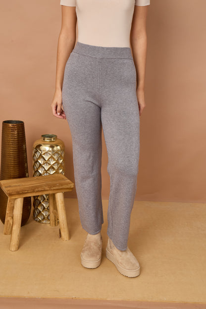 SOFT KNITTED TROUSERS
