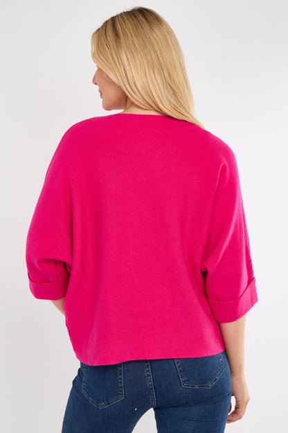 FOLDED SLEEVE CRYSTAL JUMPER