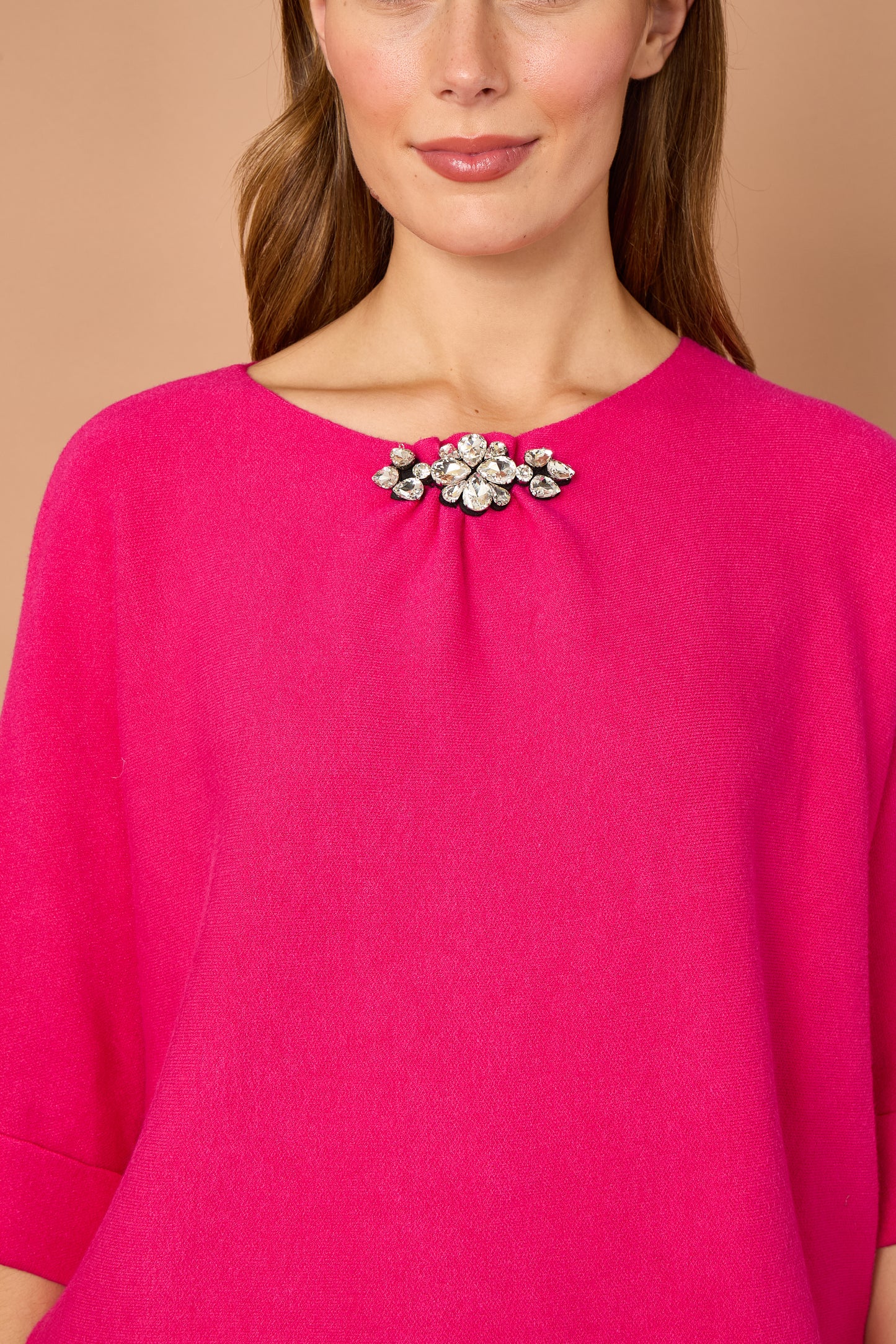 FOLDED SLEEVE CRYSTAL JUMPER