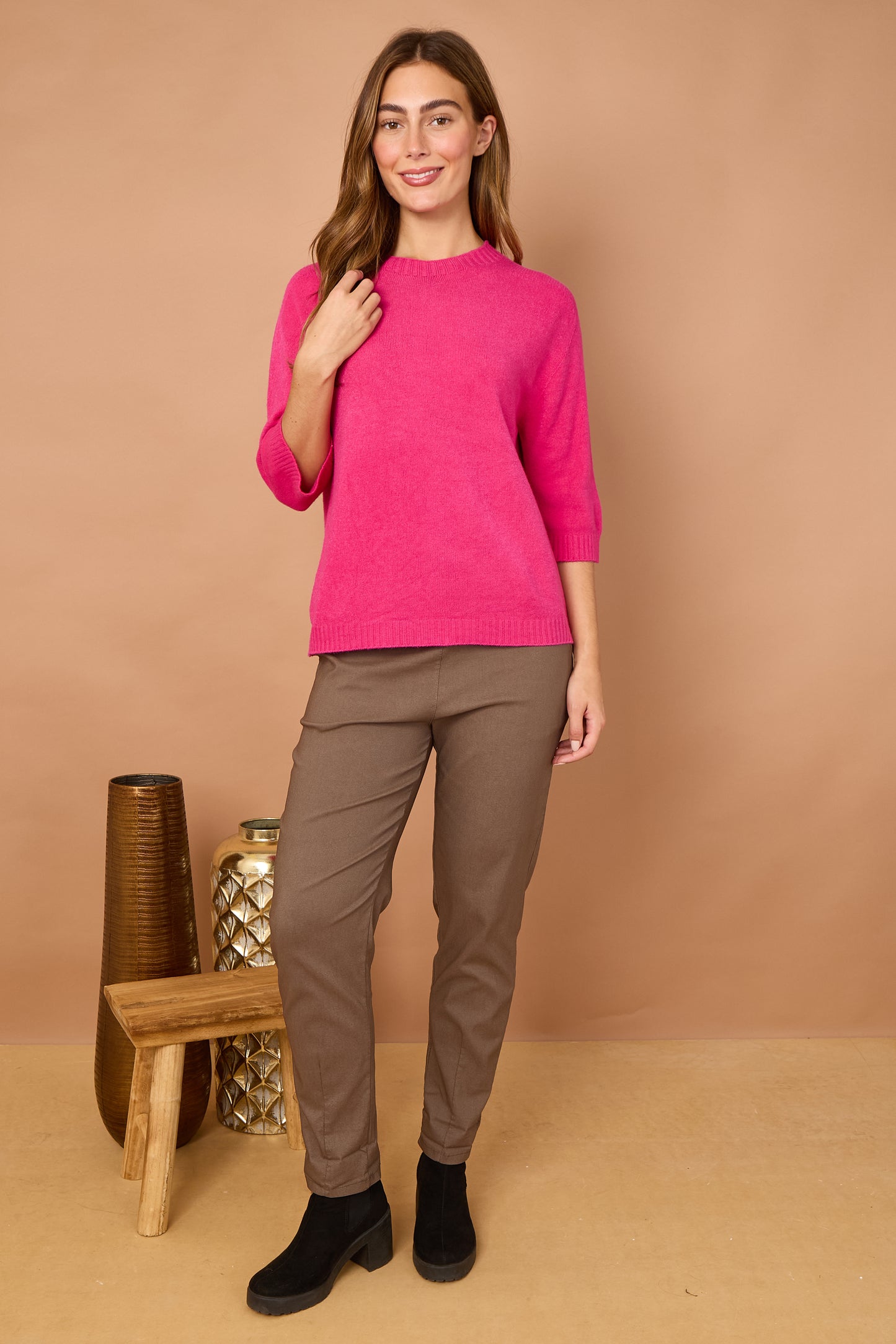 FOLDED SLEEVE CRYSTAL JUMPER