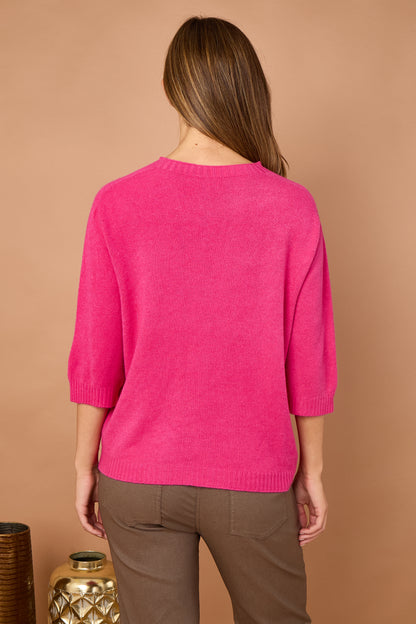FOLDED SLEEVE CRYSTAL JUMPER
