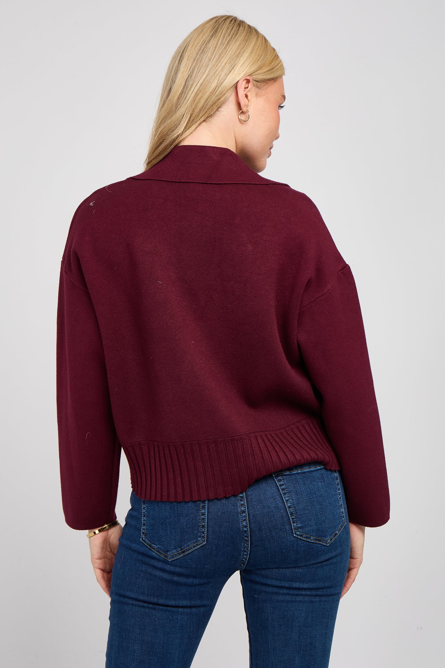 DOUBLE BREASTED KNITTED JACKET