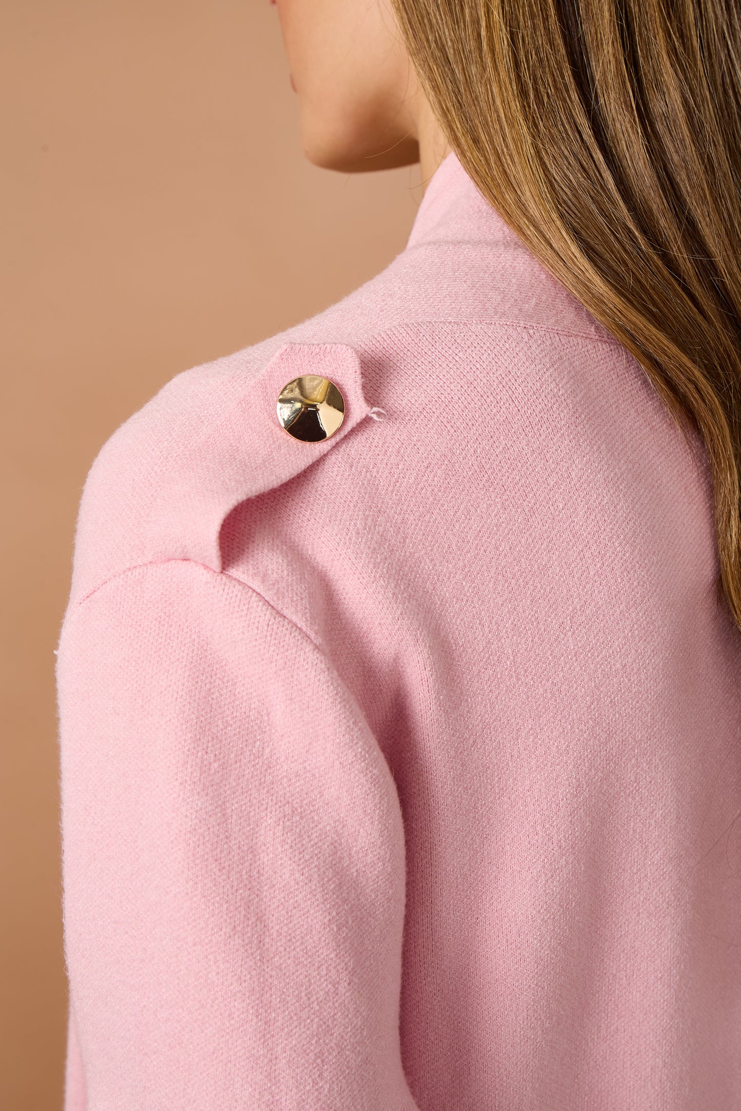 GOLD BUTTON 2 POCKET LONG CARDIGAN
