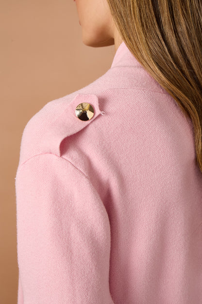 GOLD BUTTON 2 POCKET LONG CARDIGAN