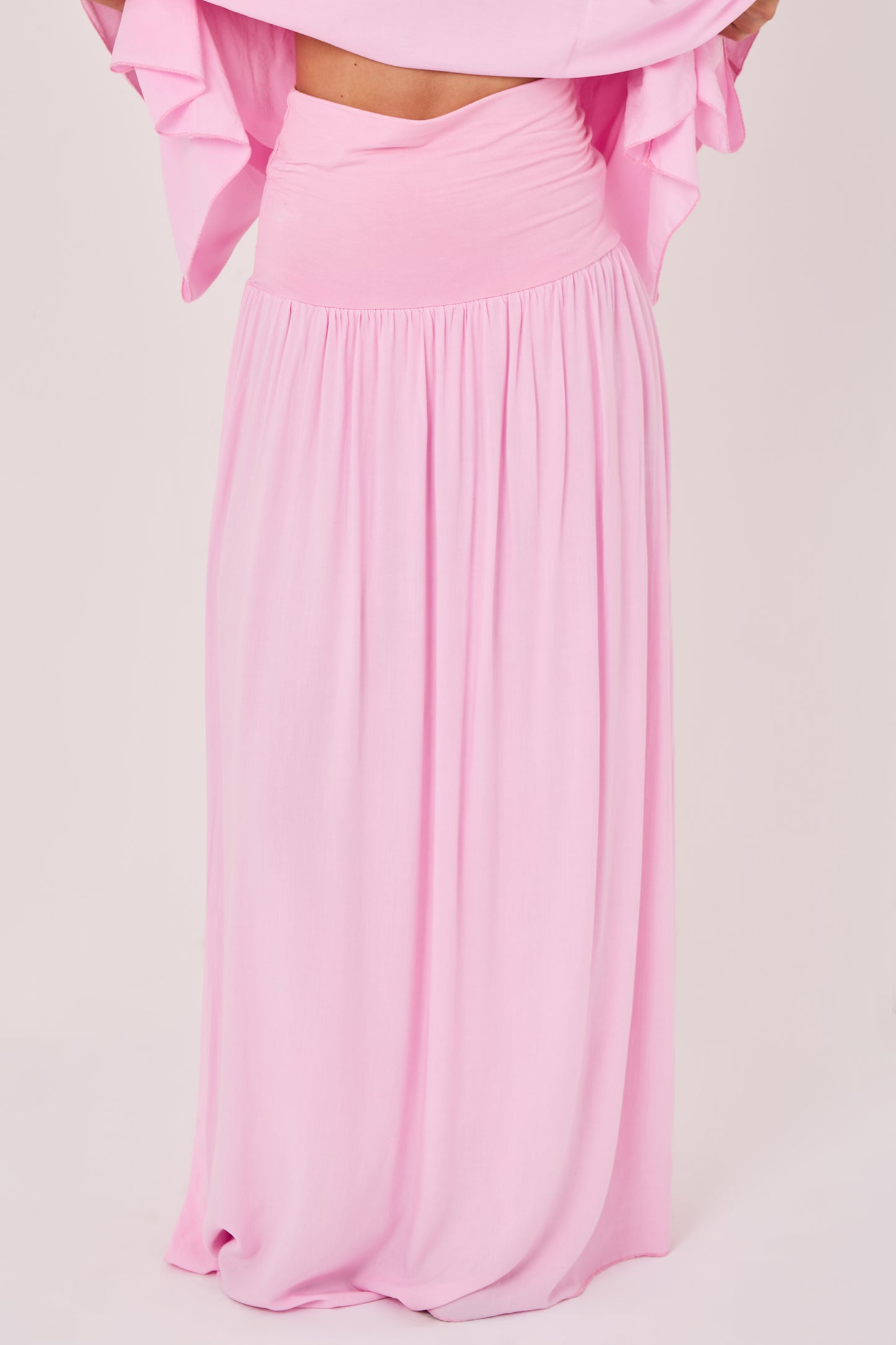 ELASTICATED VISCOSE SKIRT