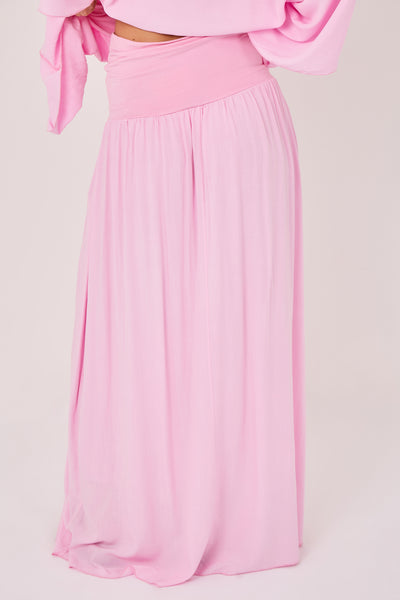 ELASTICATED VISCOSE SKIRT