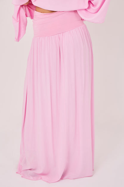 ELASTICATED VISCOSE SKIRT