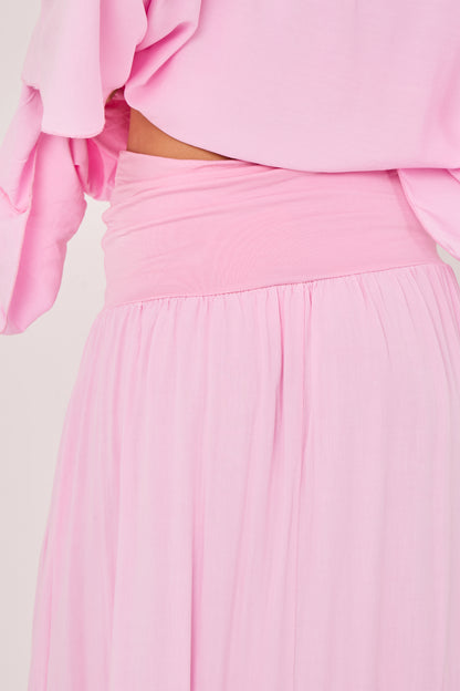 ELASTICATED VISCOSE SKIRT