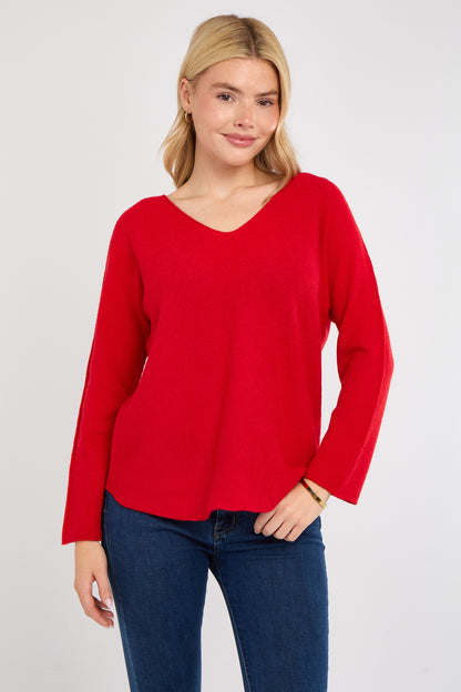 ULTRASOFT V-NECK JUMPER