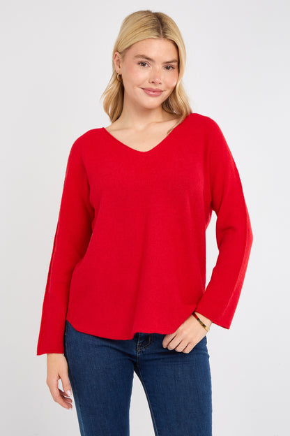 ULTRASOFT V-NECK JUMPER