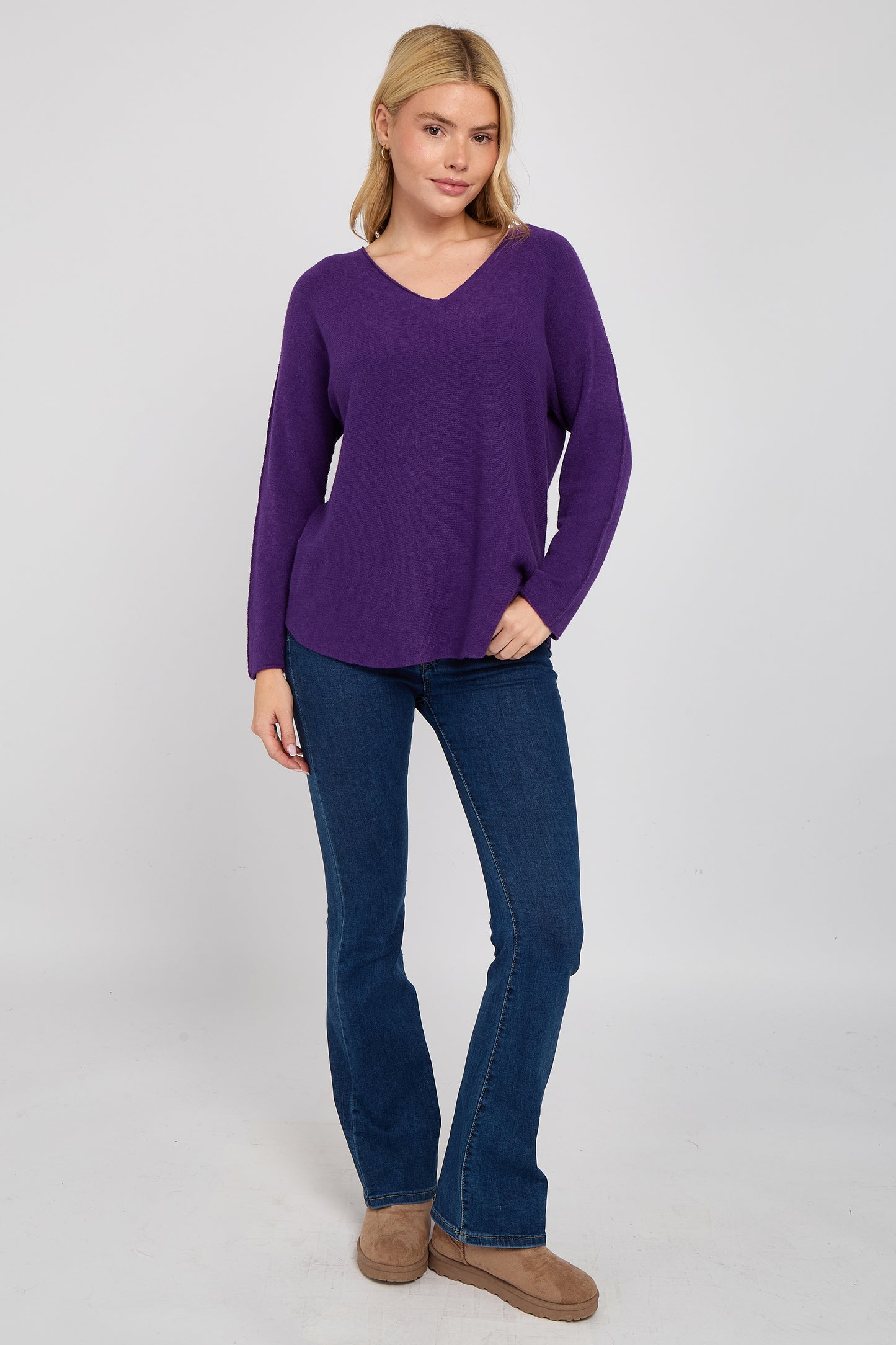ULTRASOFT V-NECK JUMPER