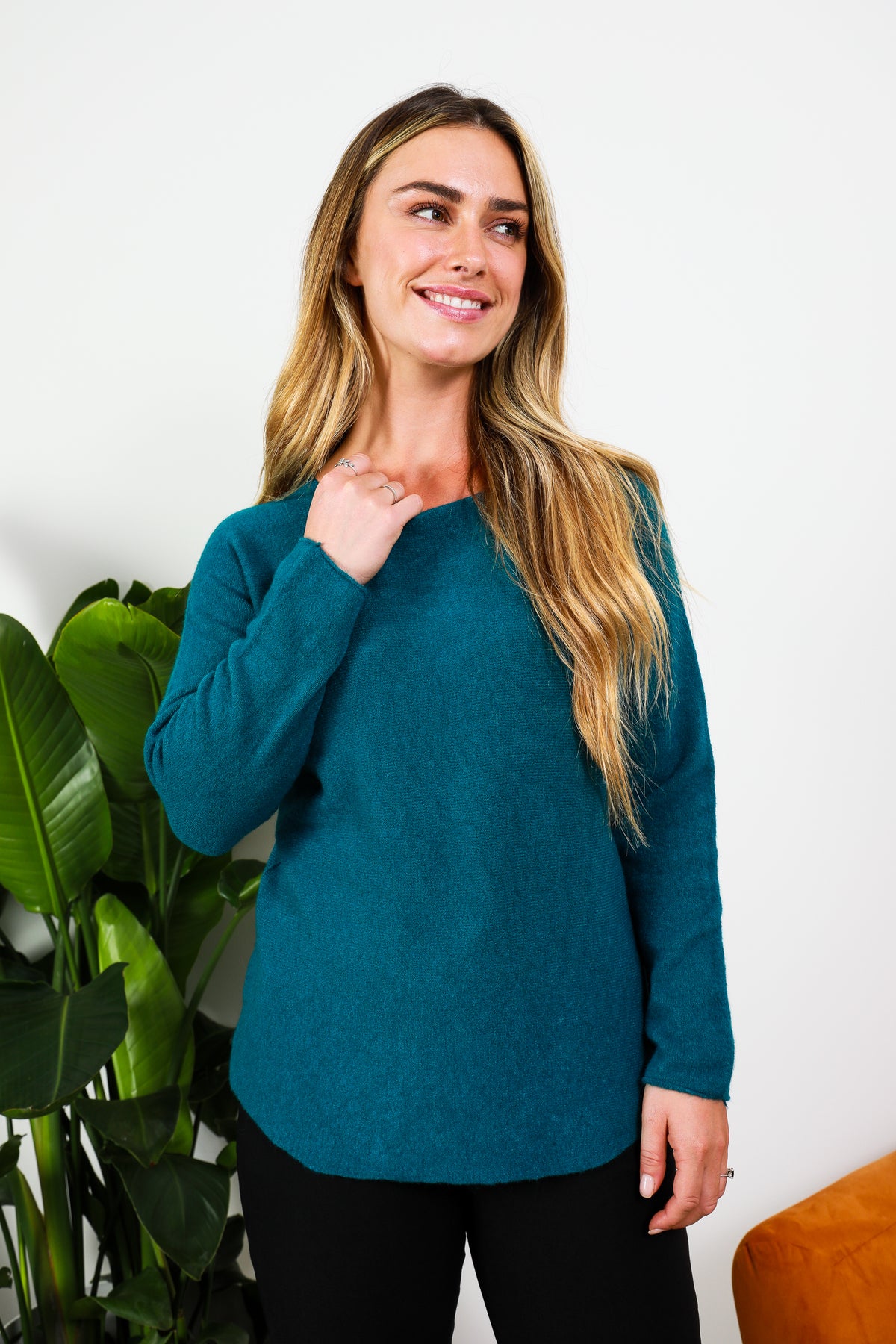 ULTRASOFT SCOOP NECK JUMPER