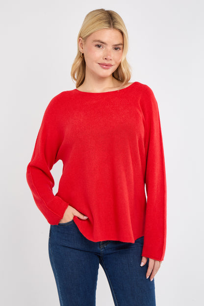 ULTRASOFT SCOOP NECK JUMPER
