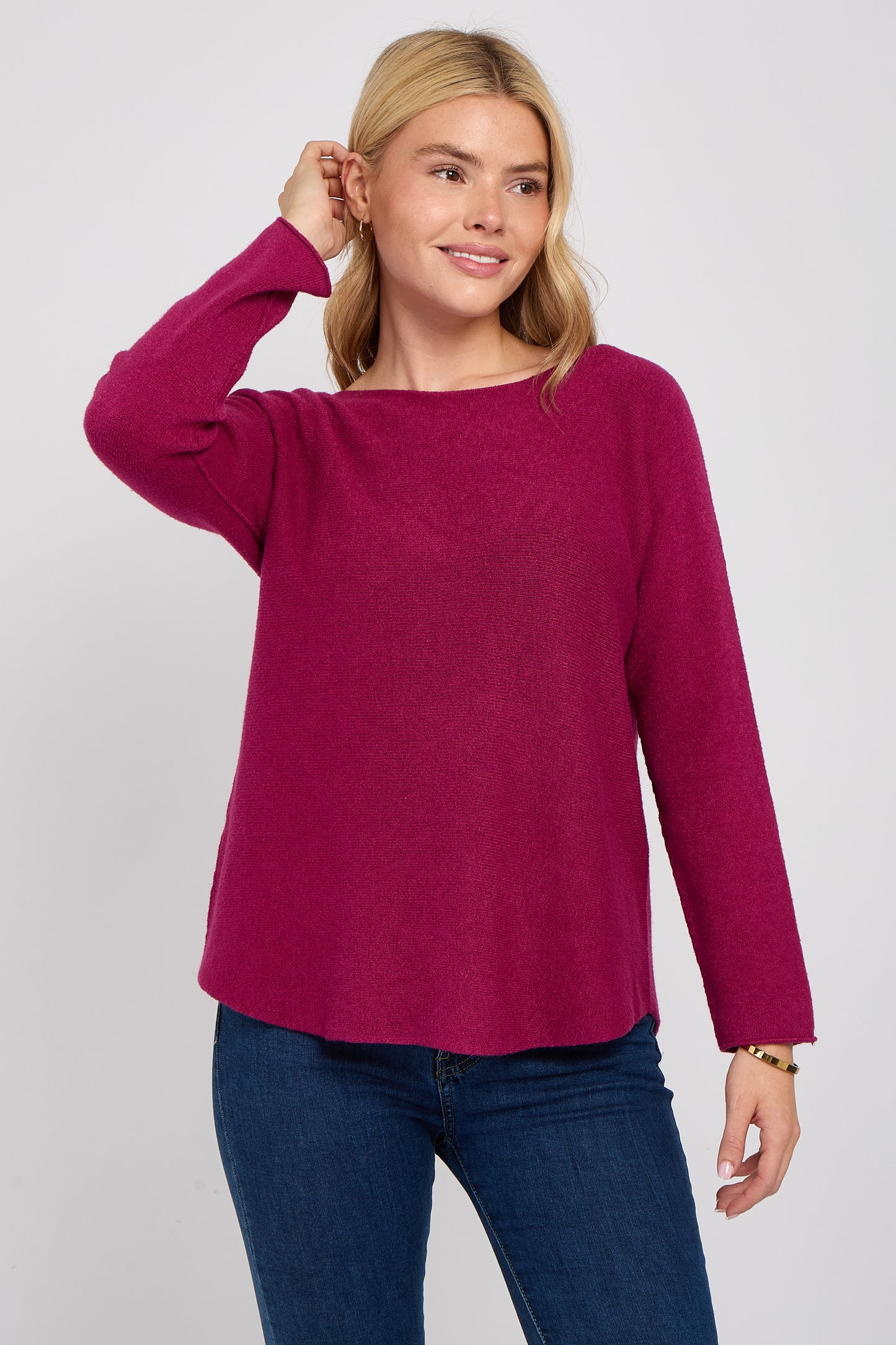 ULTRASOFT SCOOP NECK JUMPER