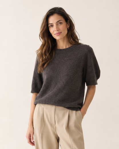 ALPACA HALF SLEEVE JUMPER