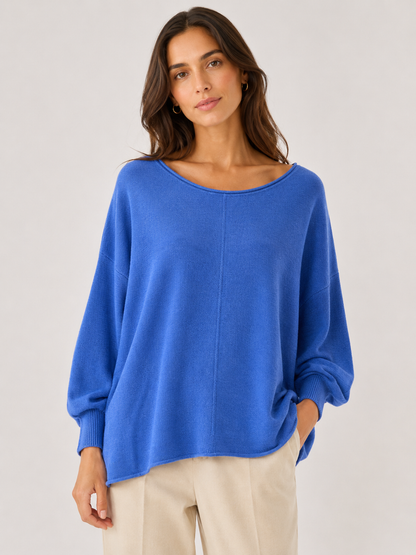 SCOOP RELAXED FIT RIBBED JUMPER