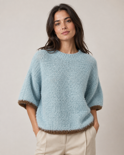 WOOL HALF SLEEVE JUMPER
