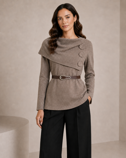 LONG SLEEVE BUTTON DETAIL JUMPER